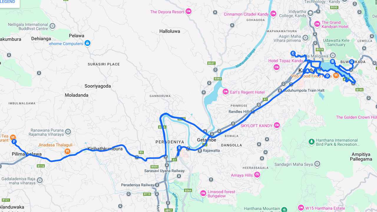 Visite de la ville de Kandy