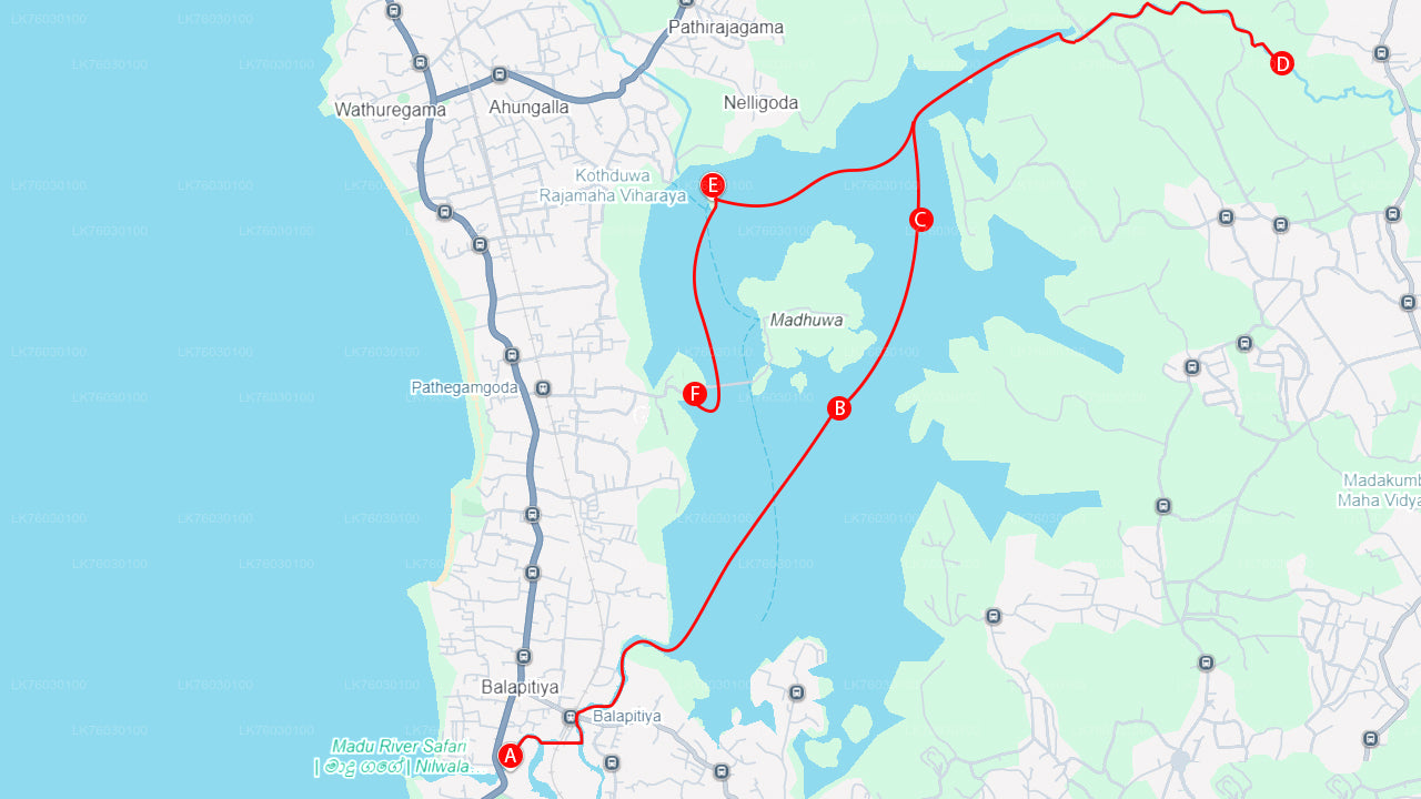 Safari en bateau sur la rivière Madu