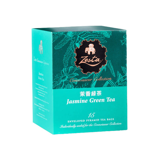 Thé vert au jasmin Zesta - 15 sachets de thé pyramidal (30g)