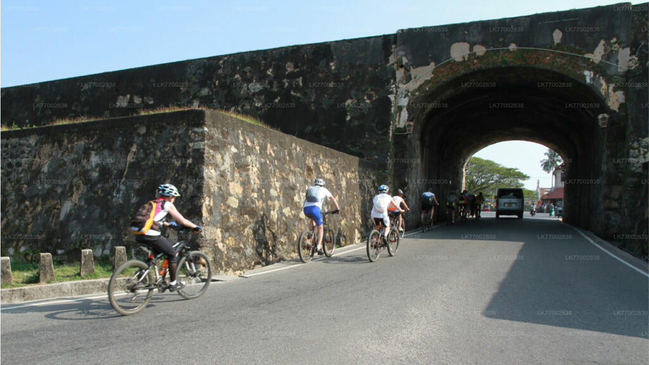 Fort et ville hollandais à vélo depuis Galle