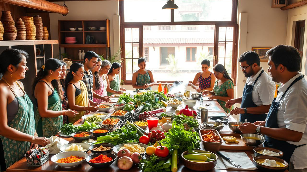 Visite du marché et cours de cuisine sri-lankaise à Unawatuna