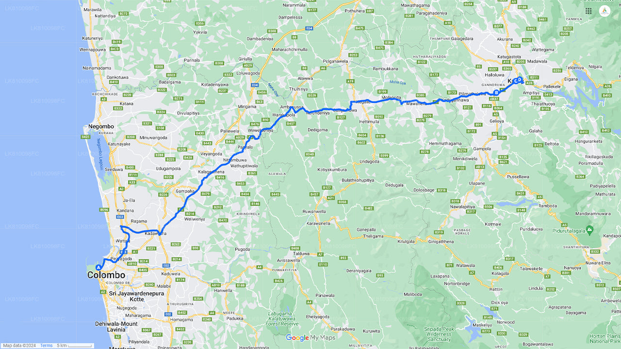 Visite de la ville de Kandy depuis le port de Colombo