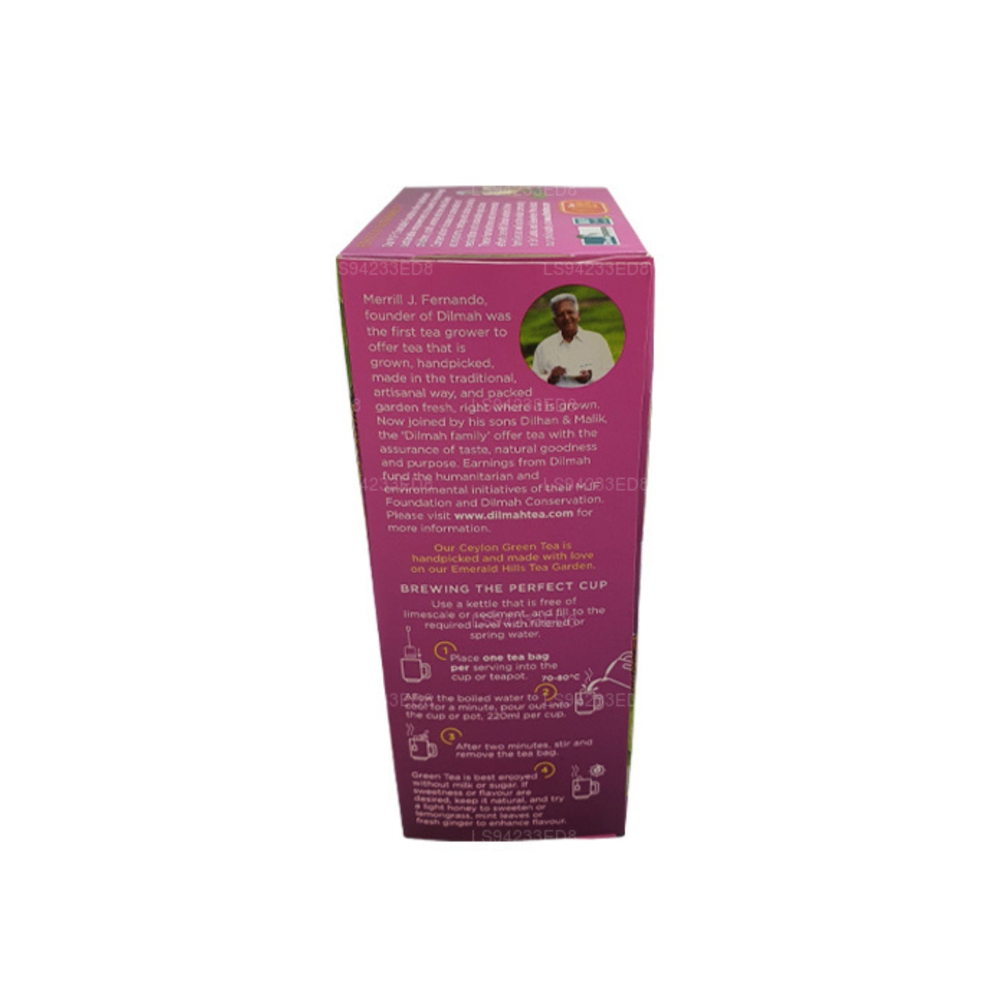 Thé vert de Ceylan au jasmin Dilmah (40g) 20 sachets