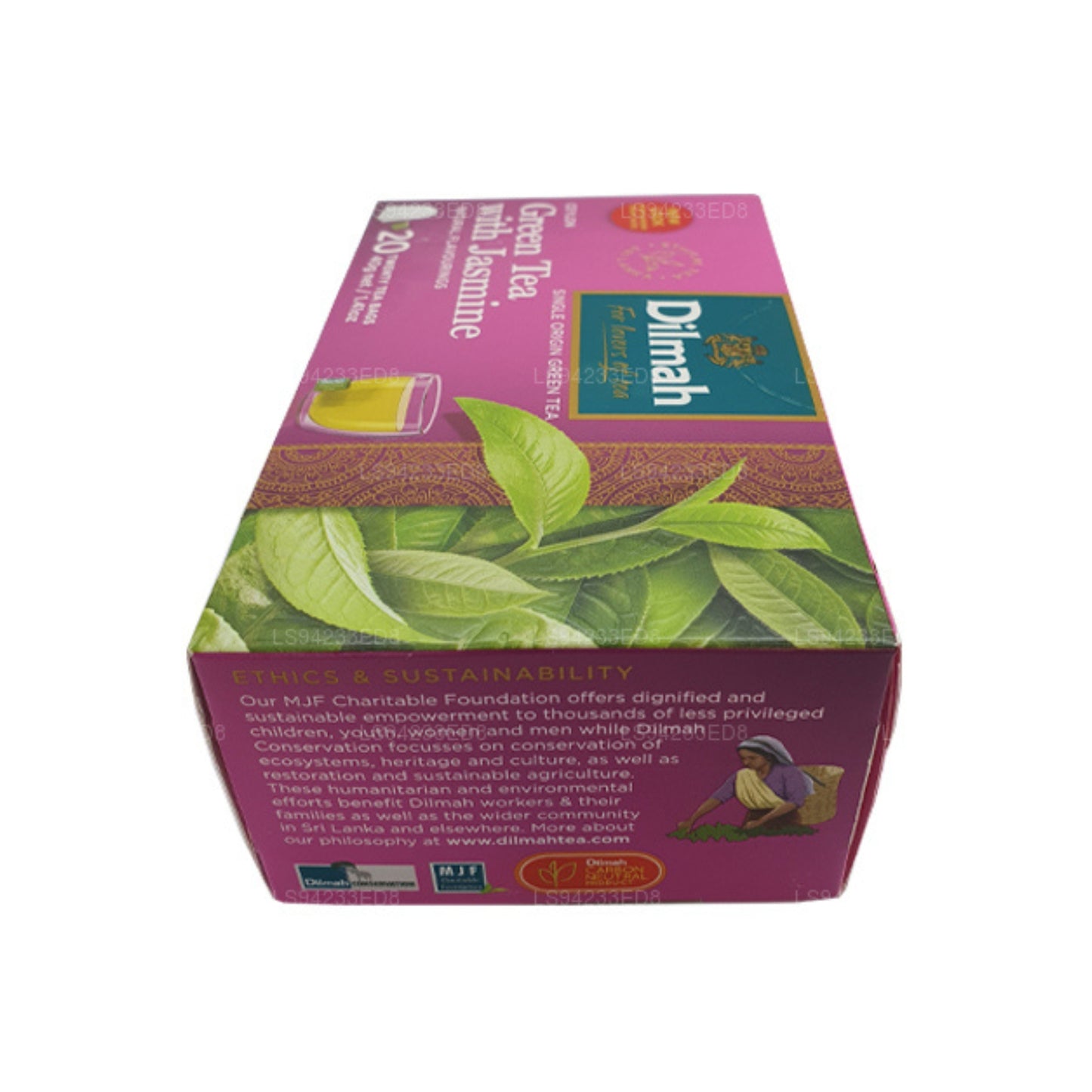 Thé vert de Ceylan au jasmin Dilmah (40g) 20 sachets
