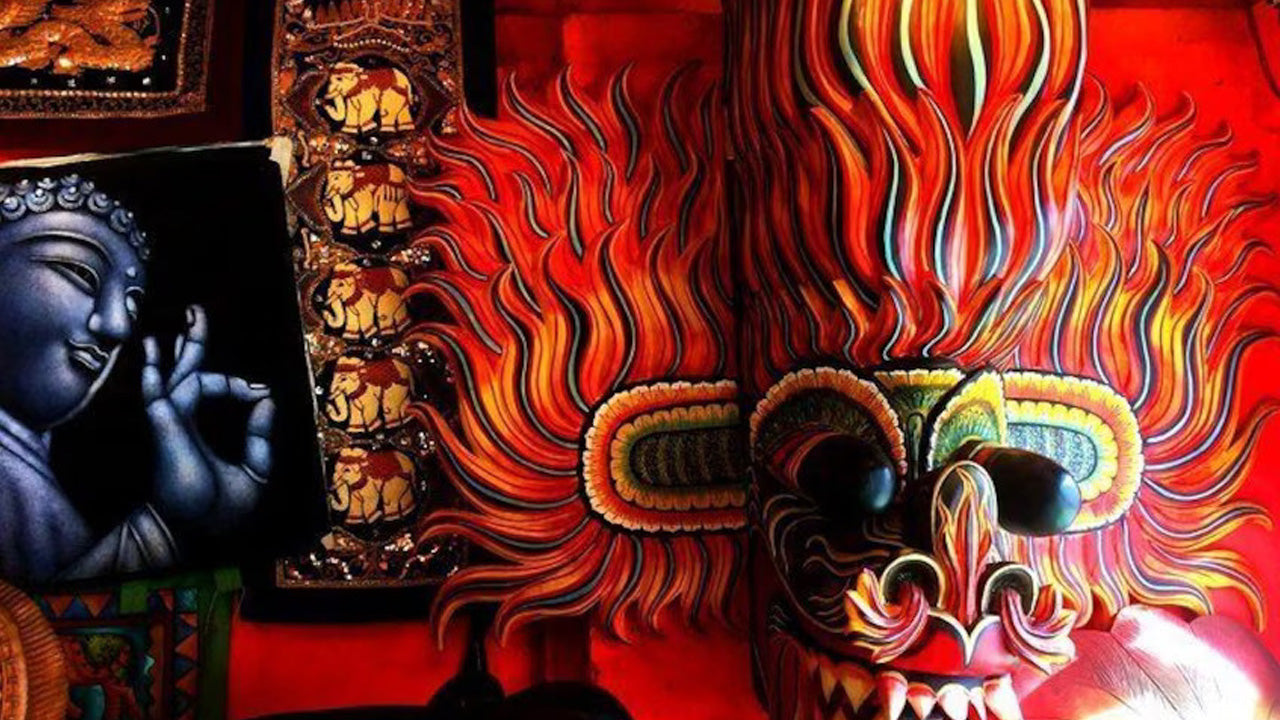 Peinture de masques d'Ambalangoda