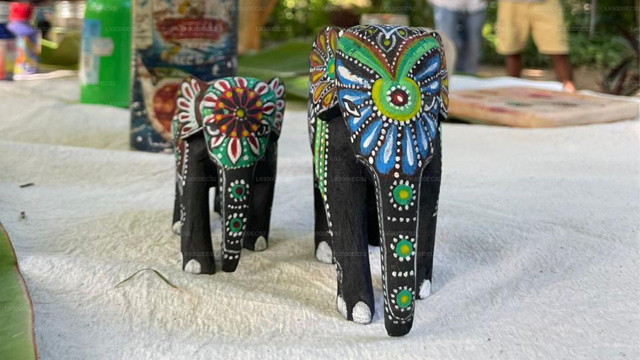 Expérience de peinture et de contes sur les éléphants proposée par Ahangama