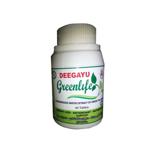 Comprimés d'extrait de thé vert Deegayu Greenlife (60 comprimés)