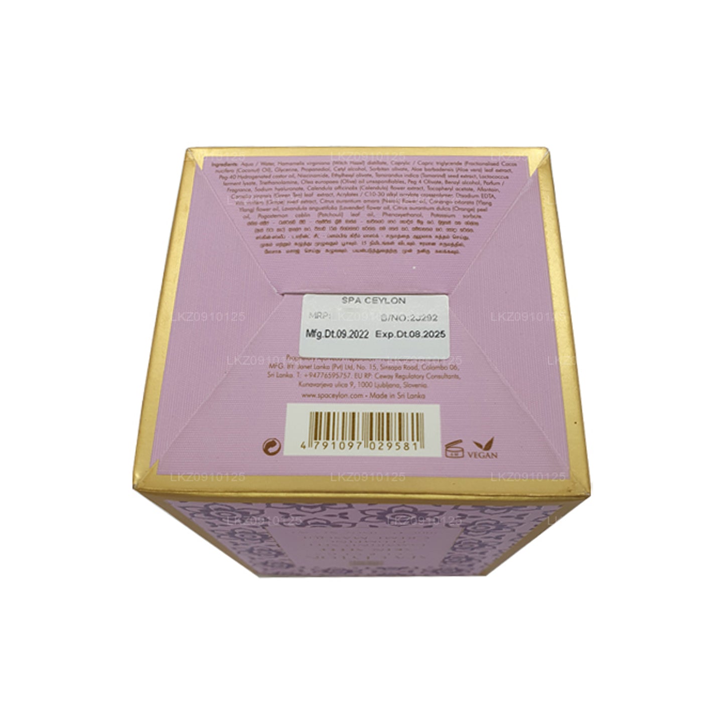 Crème hydratante aux graines de tamarin Spa Ceylon Skin Sleep (200 g)