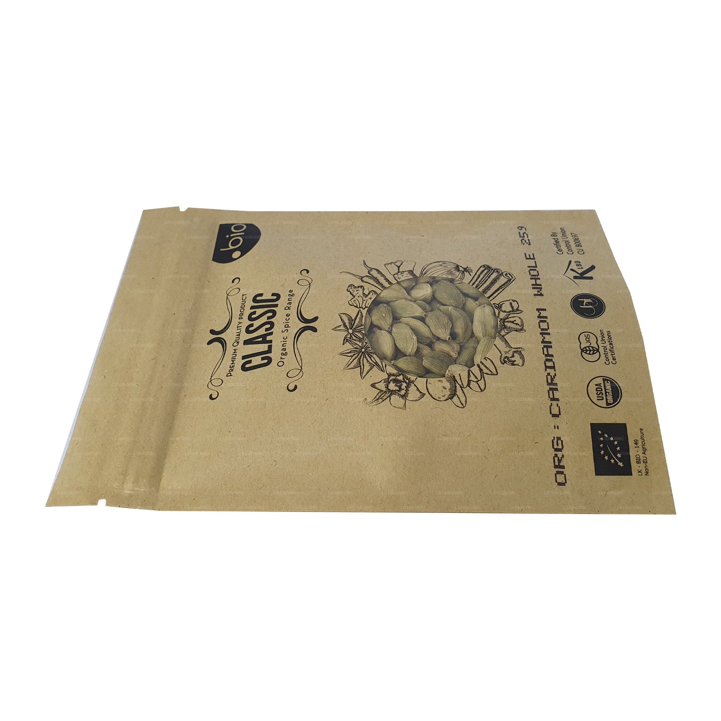 Gousses de cardamome biologique Lakpura