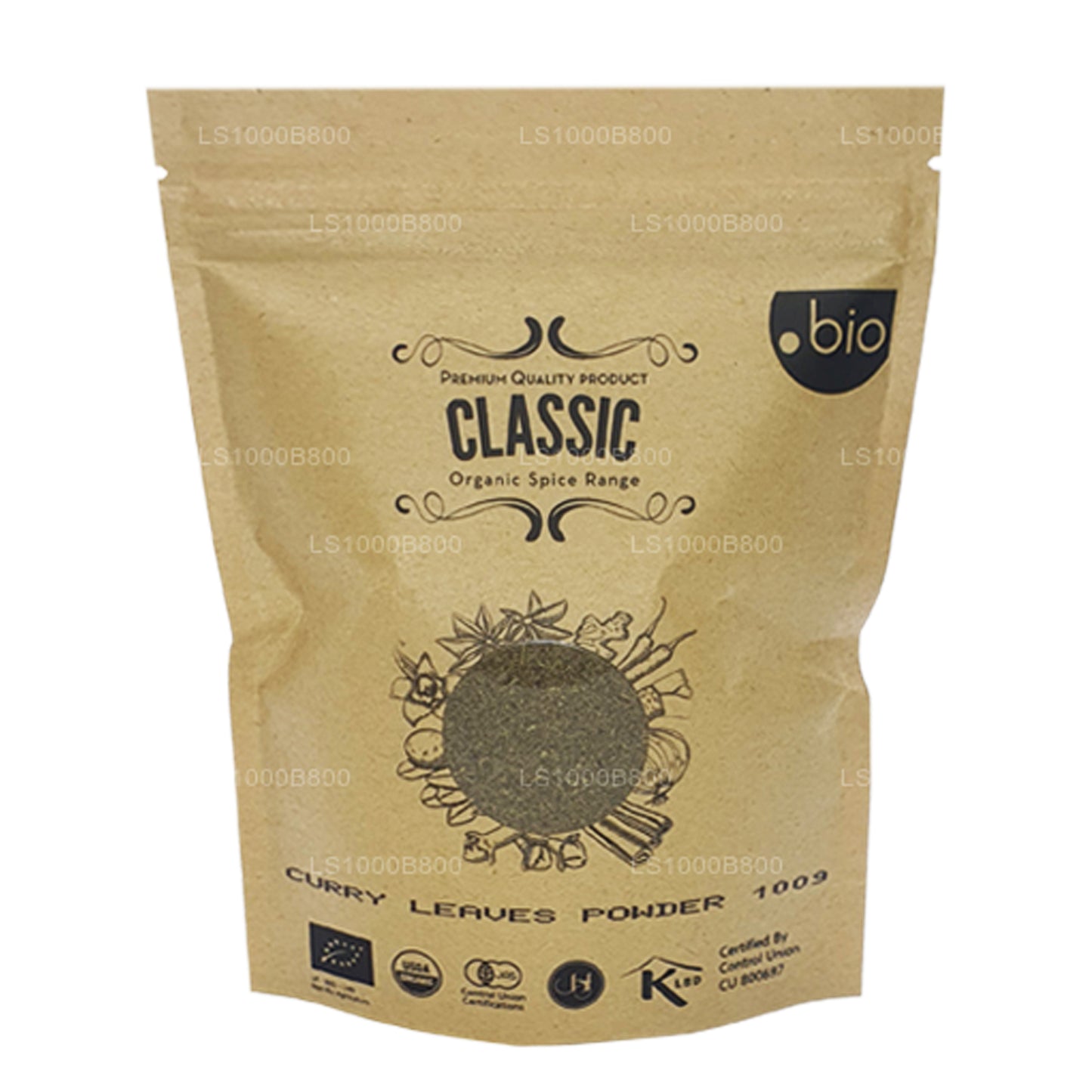 Poudre de feuilles de curry biologique Lakpura