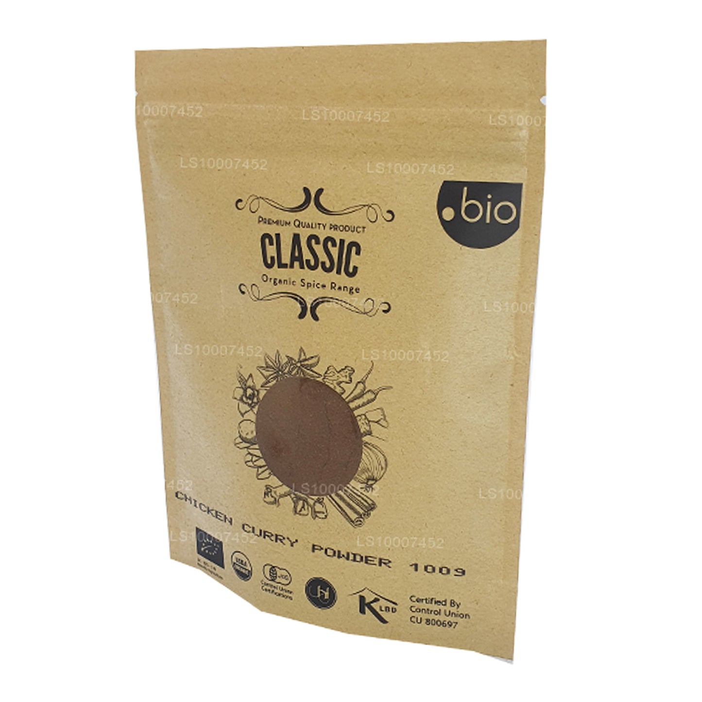 Poudre de curry de poulet biologique Lakpura