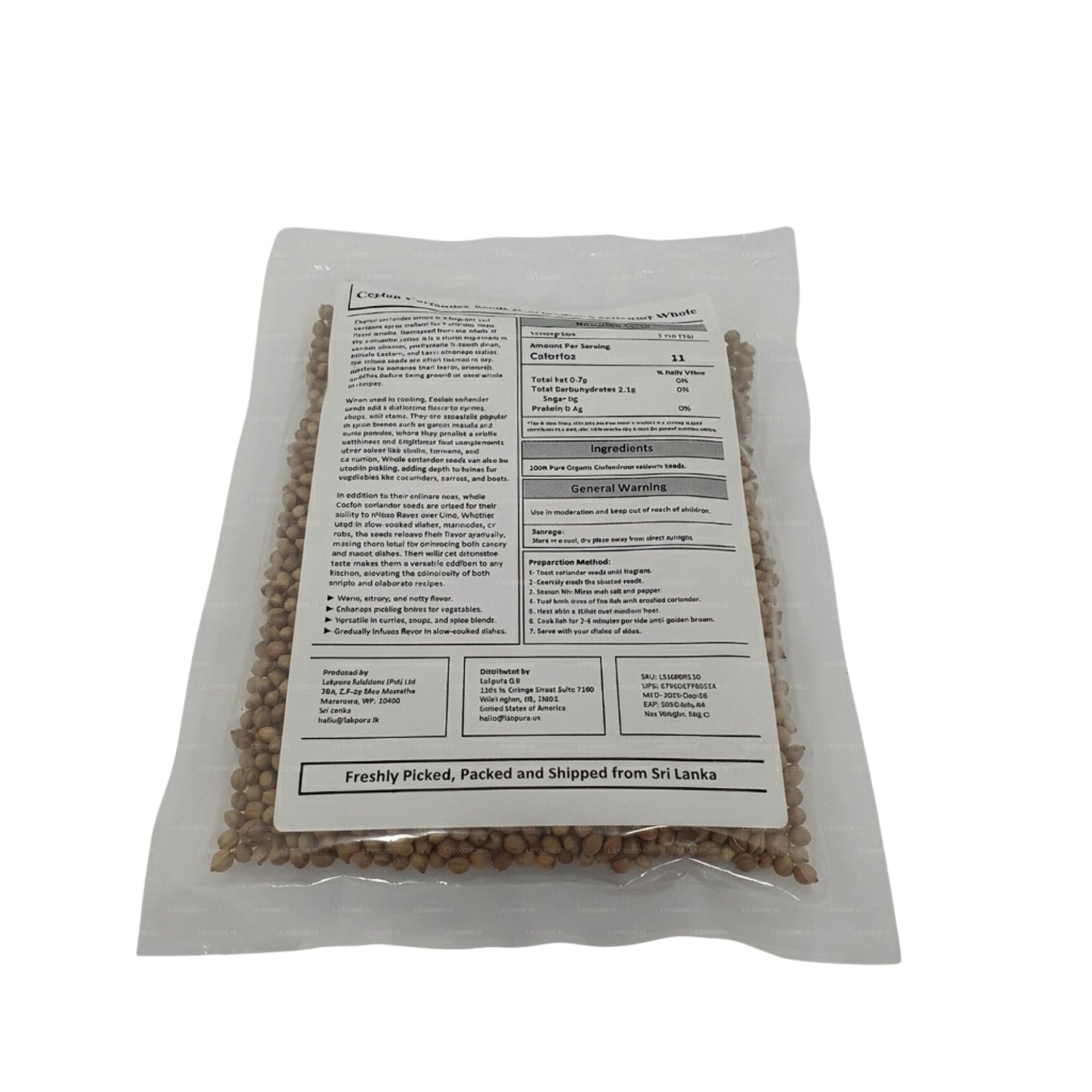 Graines de coriandre entières Lakpura®