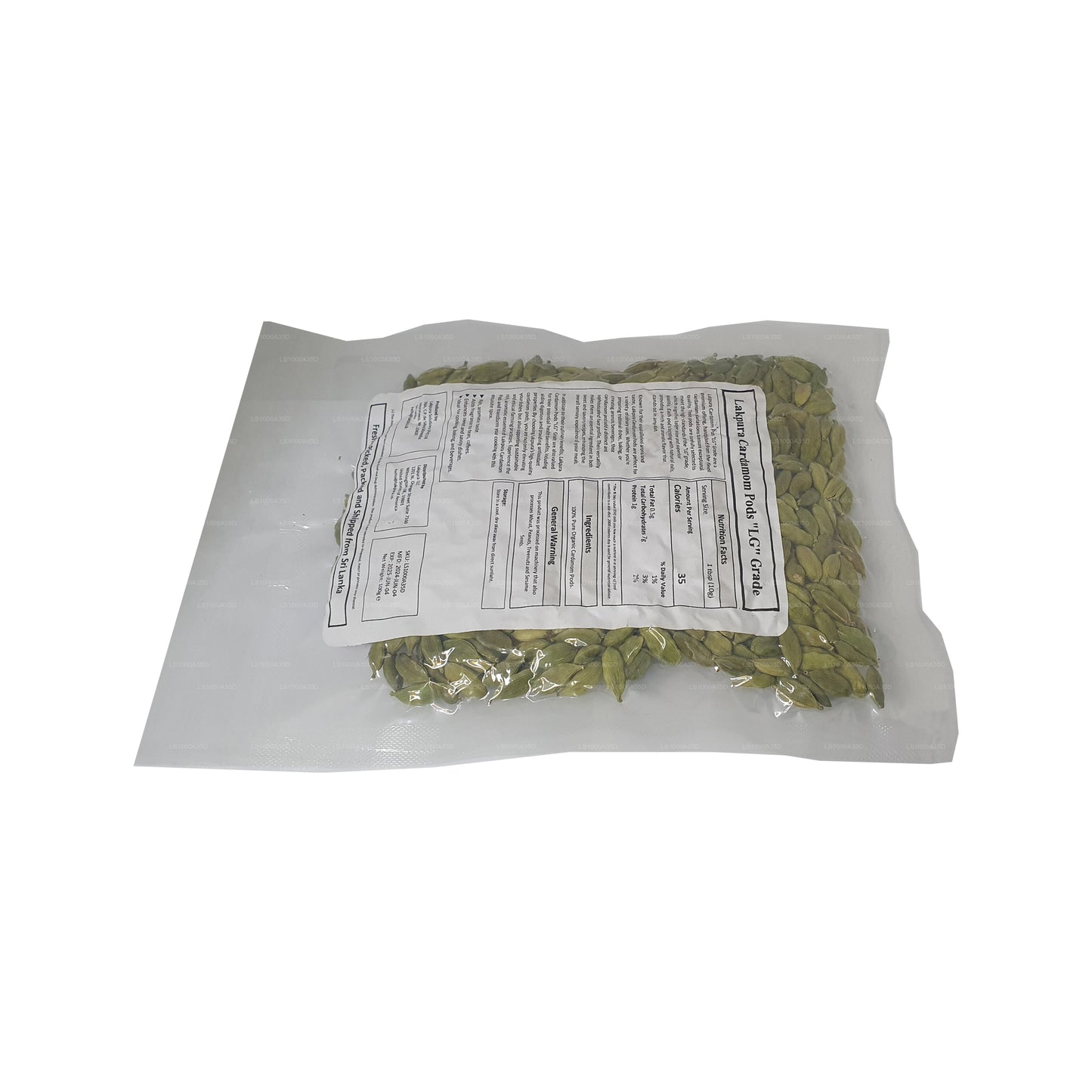 Gousses de cardamome Lakpura (100 g)