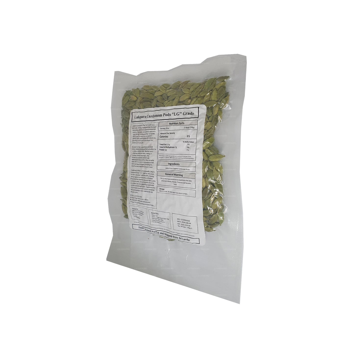 Gousses de cardamome Lakpura (100 g)