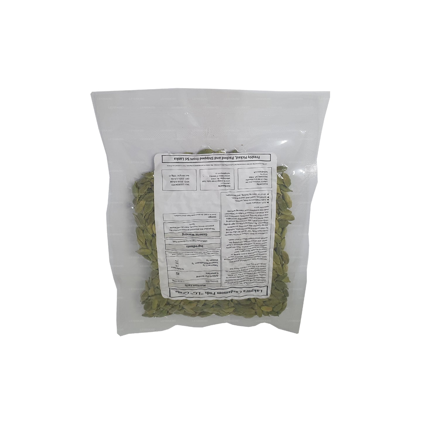 Gousses de cardamome Lakpura (100 g)