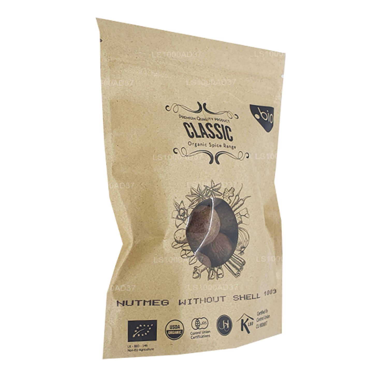 Noix de muscade biologique Lakpura sans coque