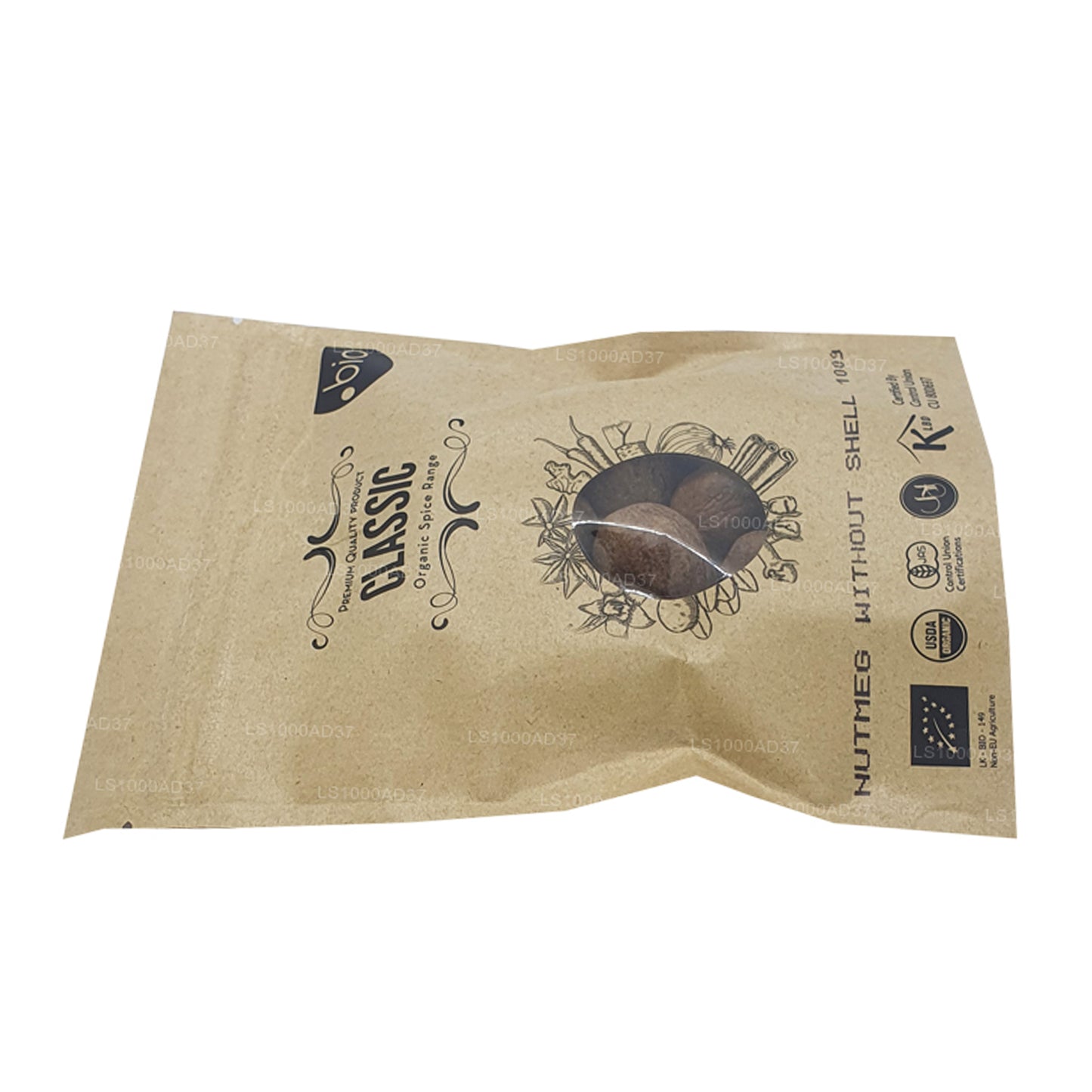 Noix de muscade biologique Lakpura sans coque