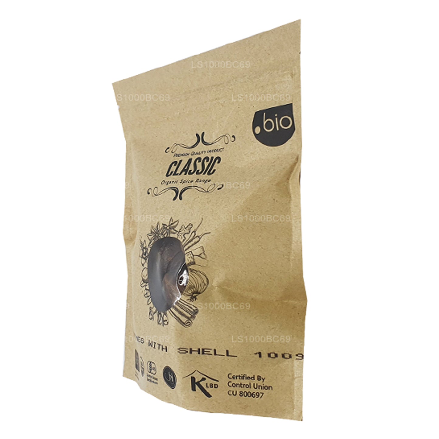 Noix de muscade biologique Lakpura avec coque