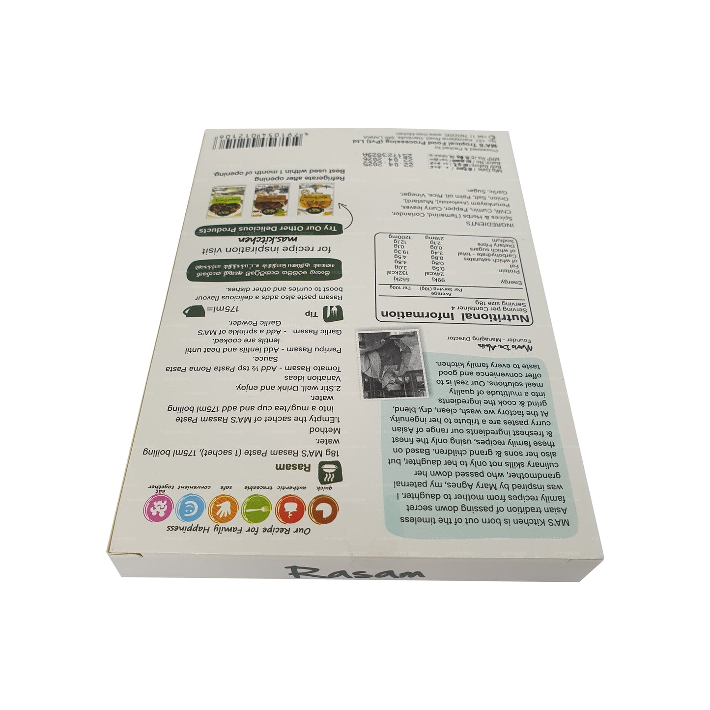 MA's Kitchen Rasam Paste (72g)