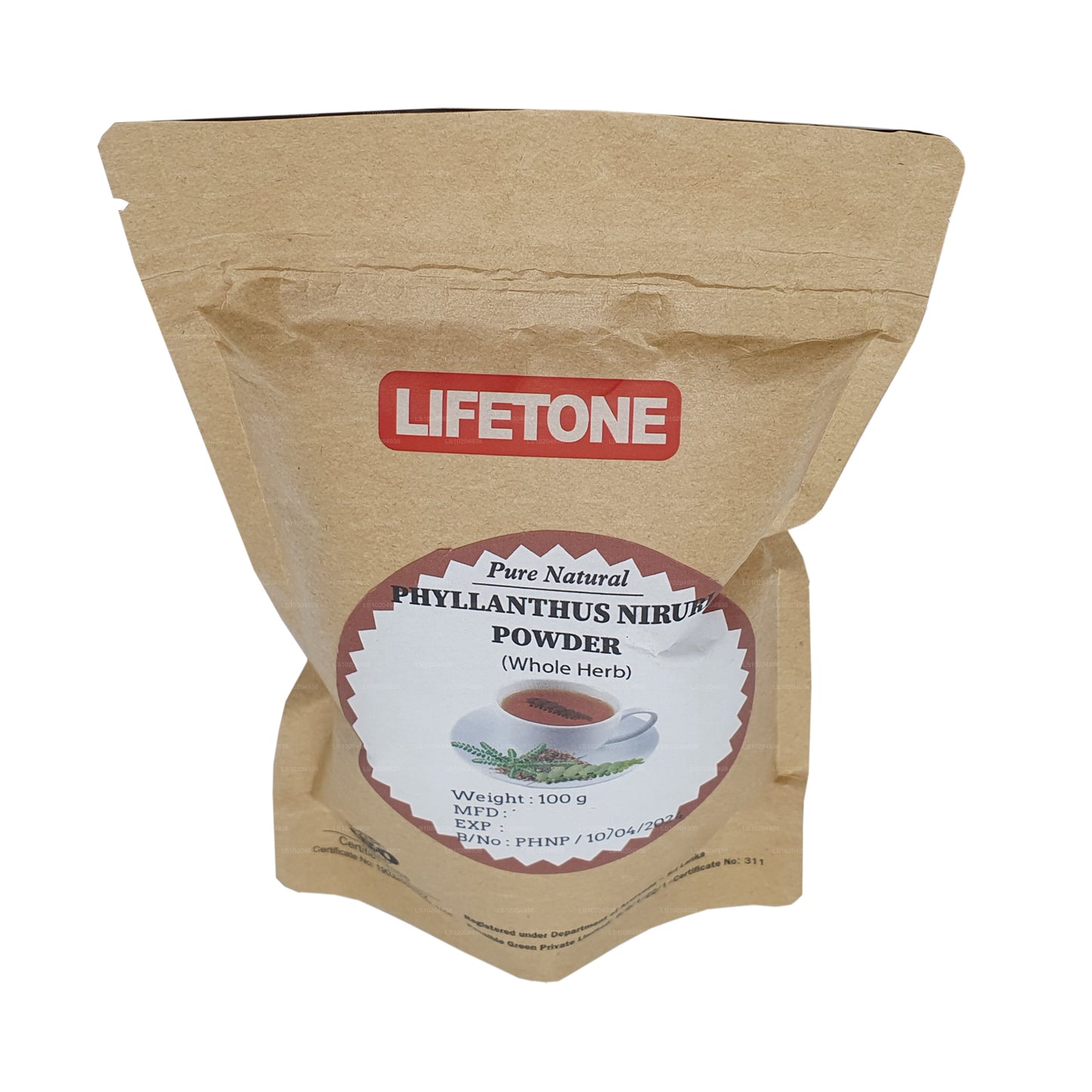 Lifetone Phylanthus Niruri en poudre (100 g)