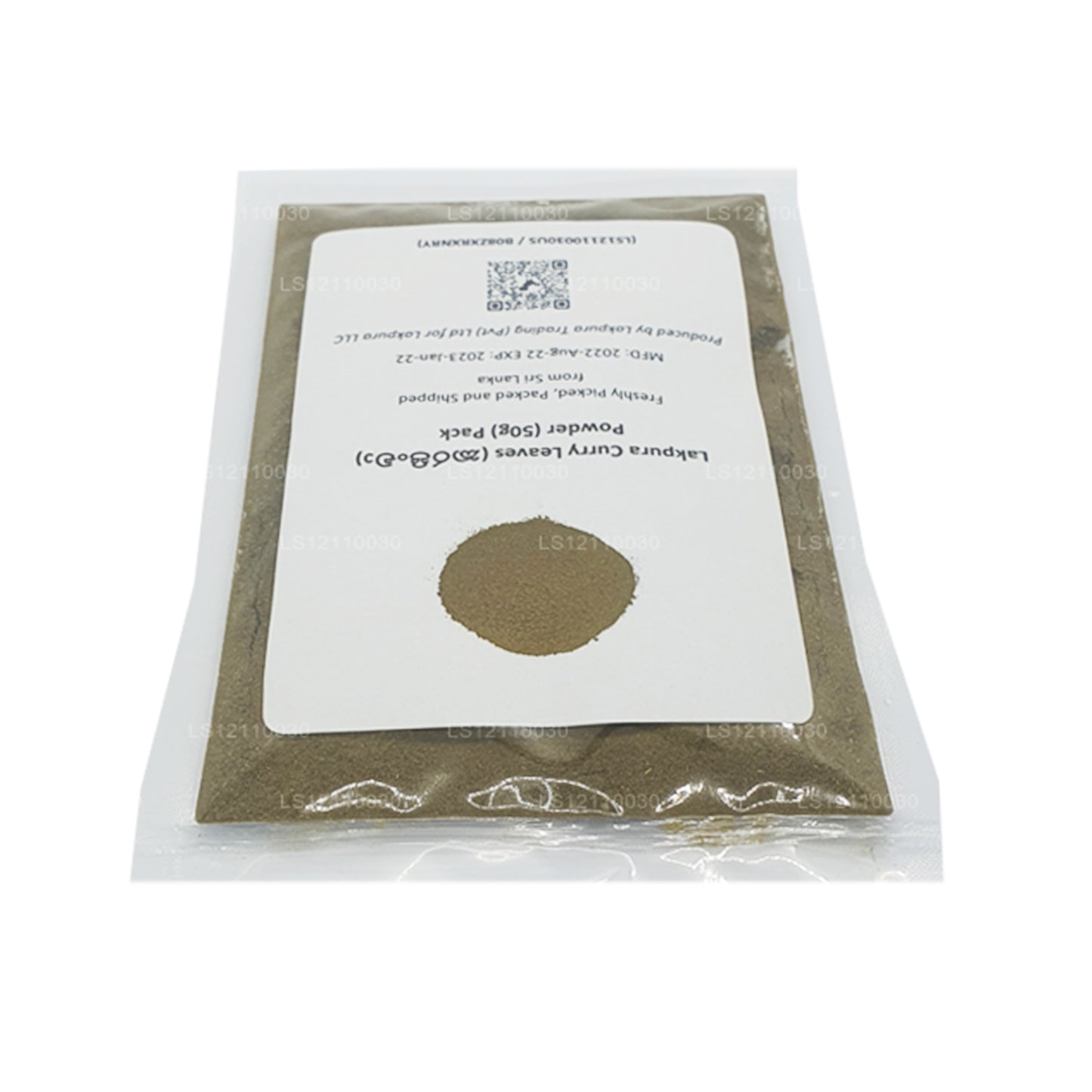 Feuilles de curry déshydratées Lakpura en poudre (100 g)