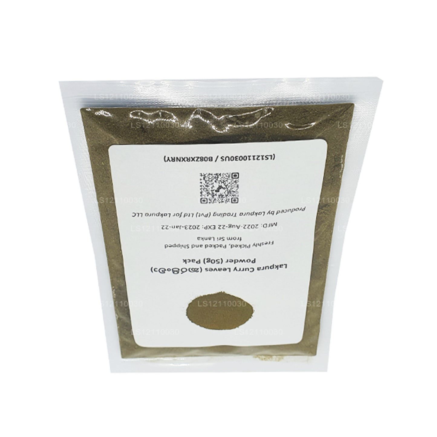 Feuilles de curry déshydratées Lakpura en poudre (100 g)