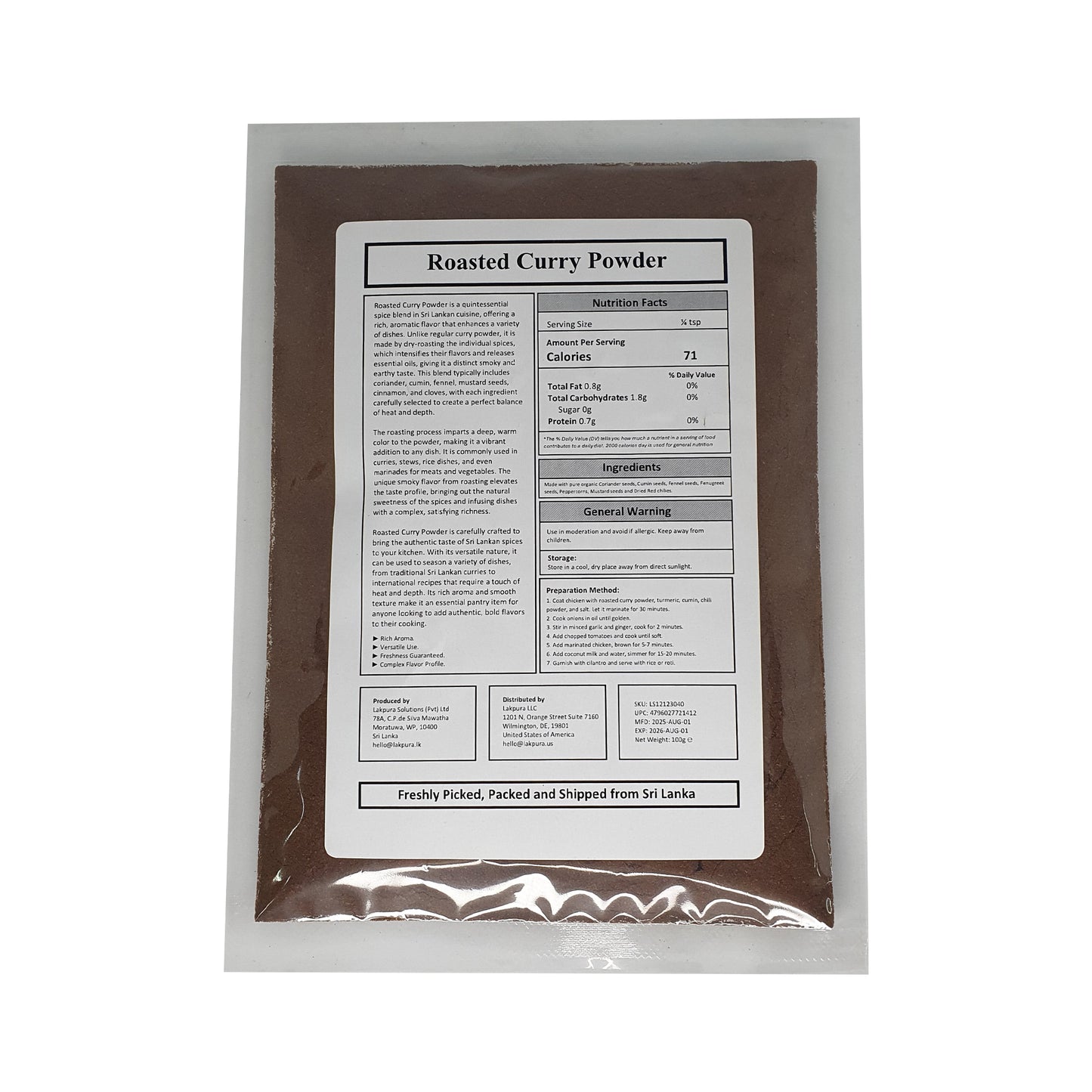 Poudre de curry Lakpura® (Thuna Paha)