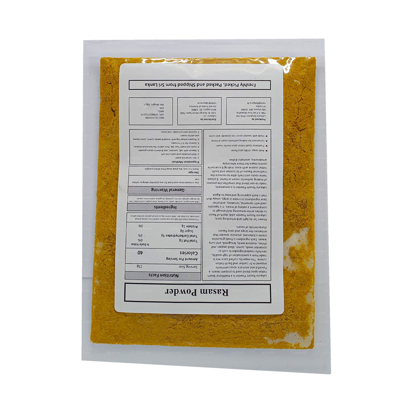 Lakpura Rasam en poudre