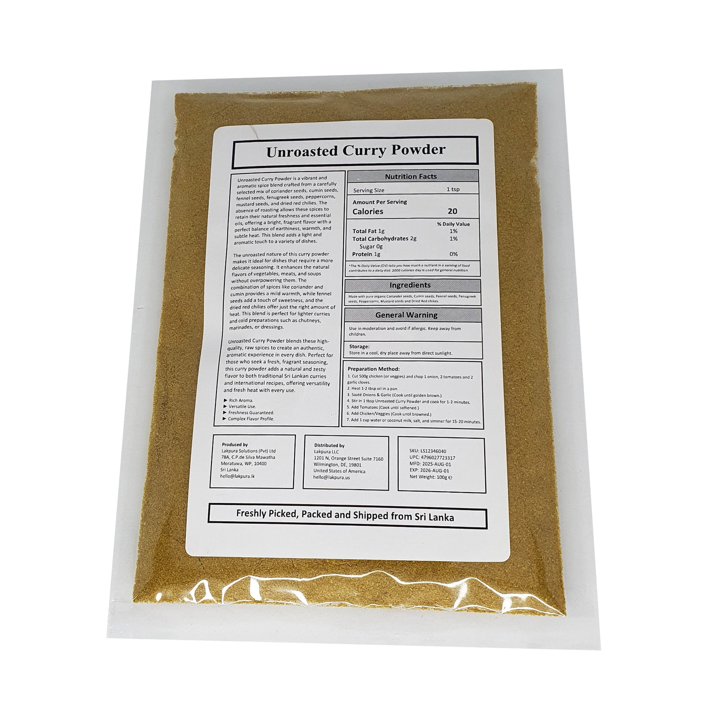 Poudre de curry Lakpura® (Thuna Paha)