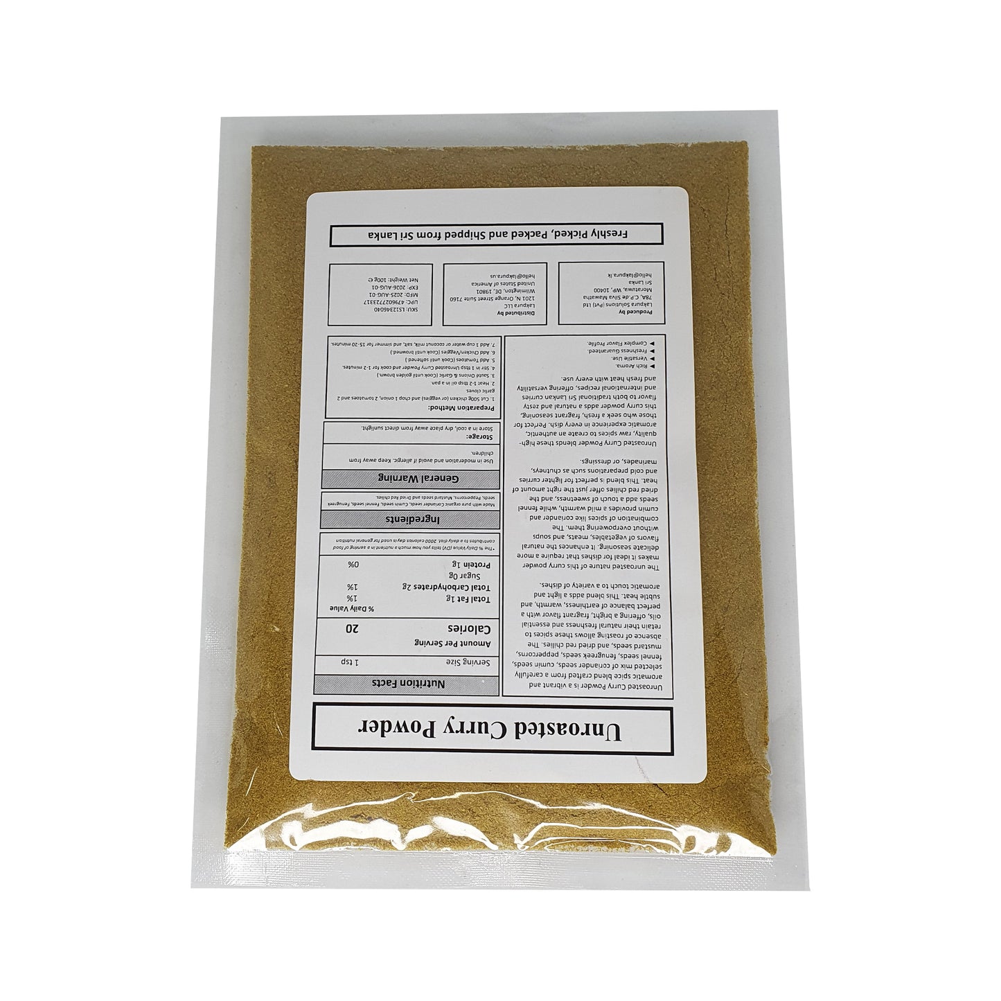 Poudre de curry Lakpura® (Thuna Paha)