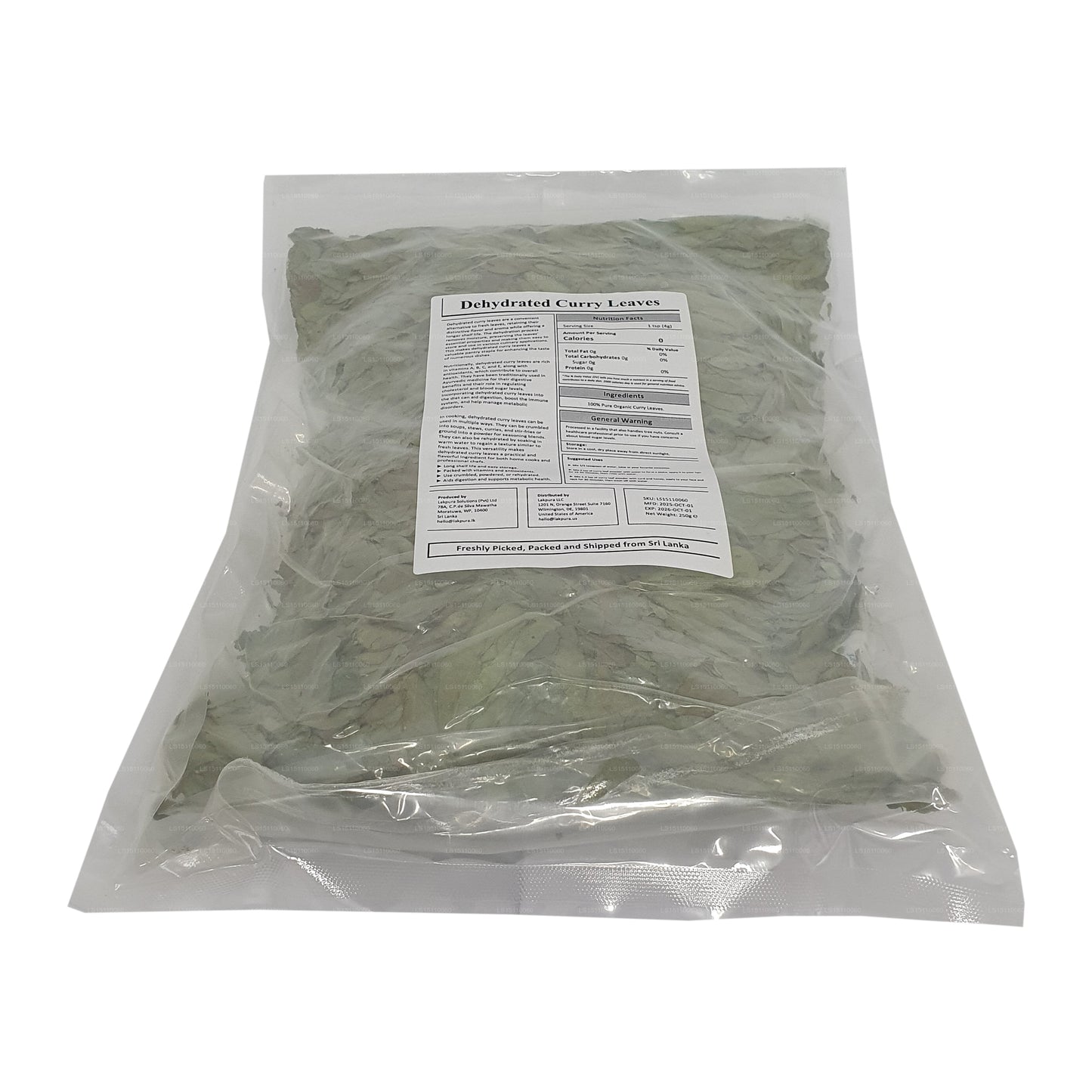 Feuilles de curry déshydratées Lakpura®