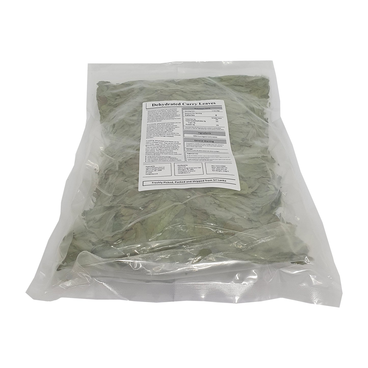 Feuilles de curry déshydratées Lakpura®