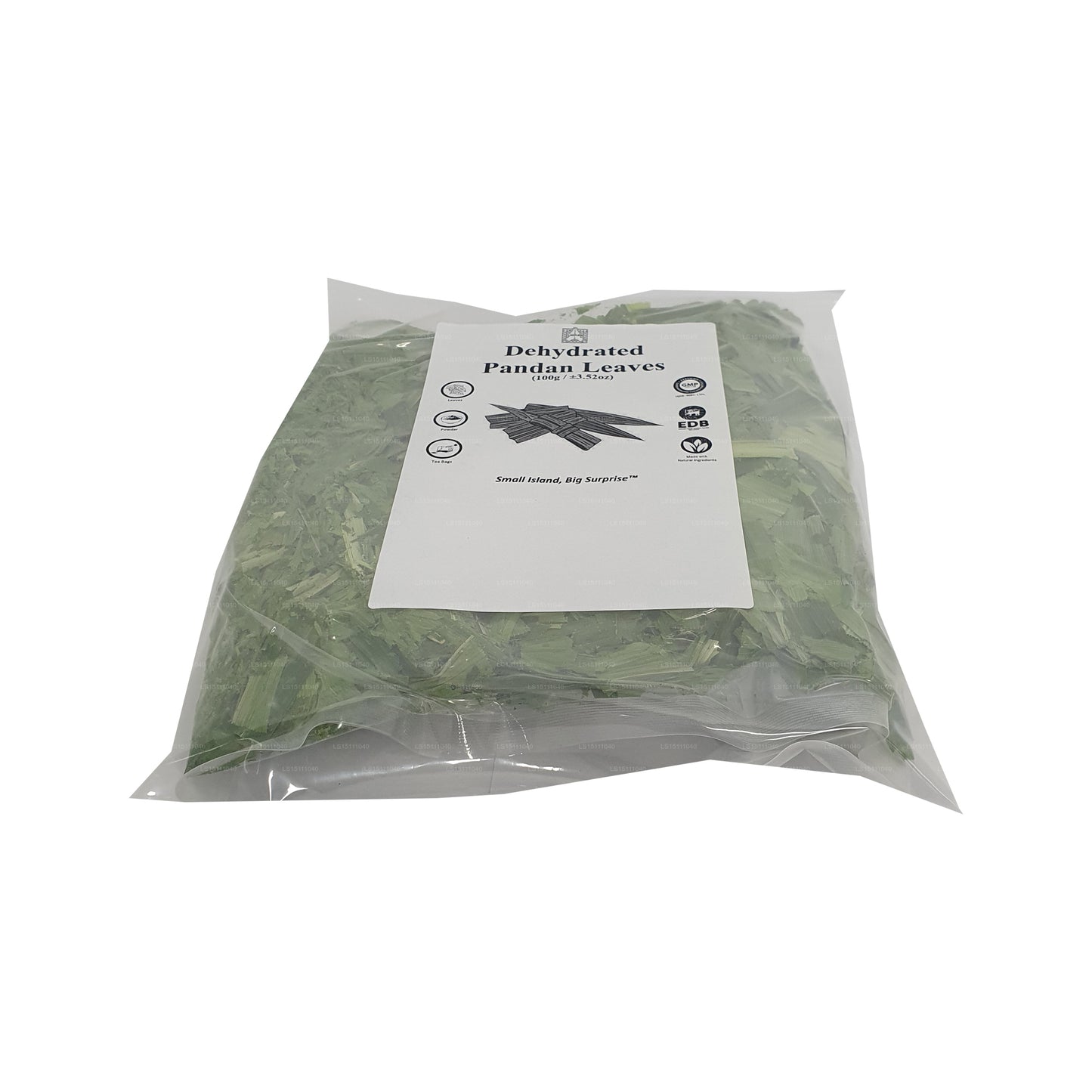Feuilles de rampe de pandan déshydratées Lakpura