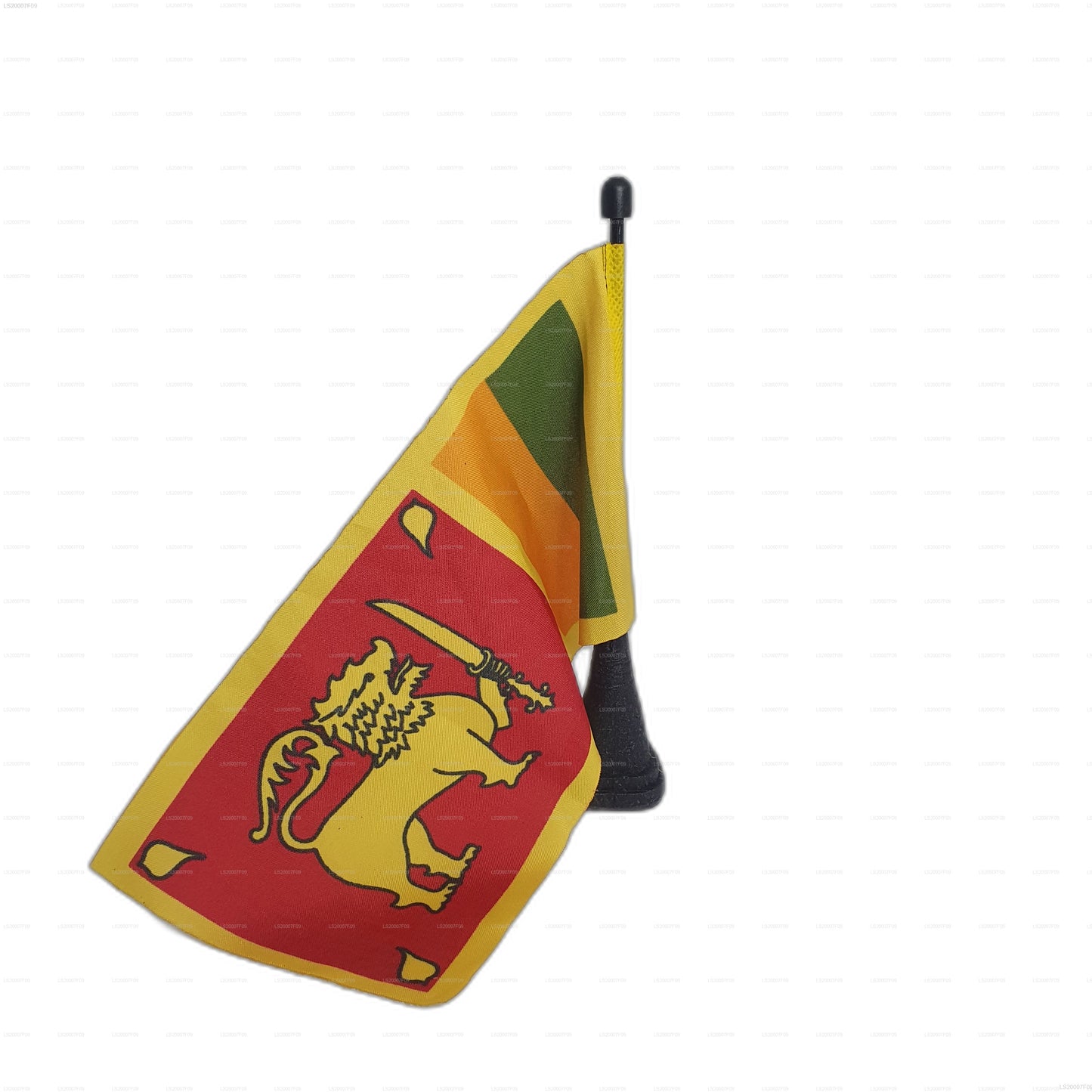 Drapeau national avec pied magnétique