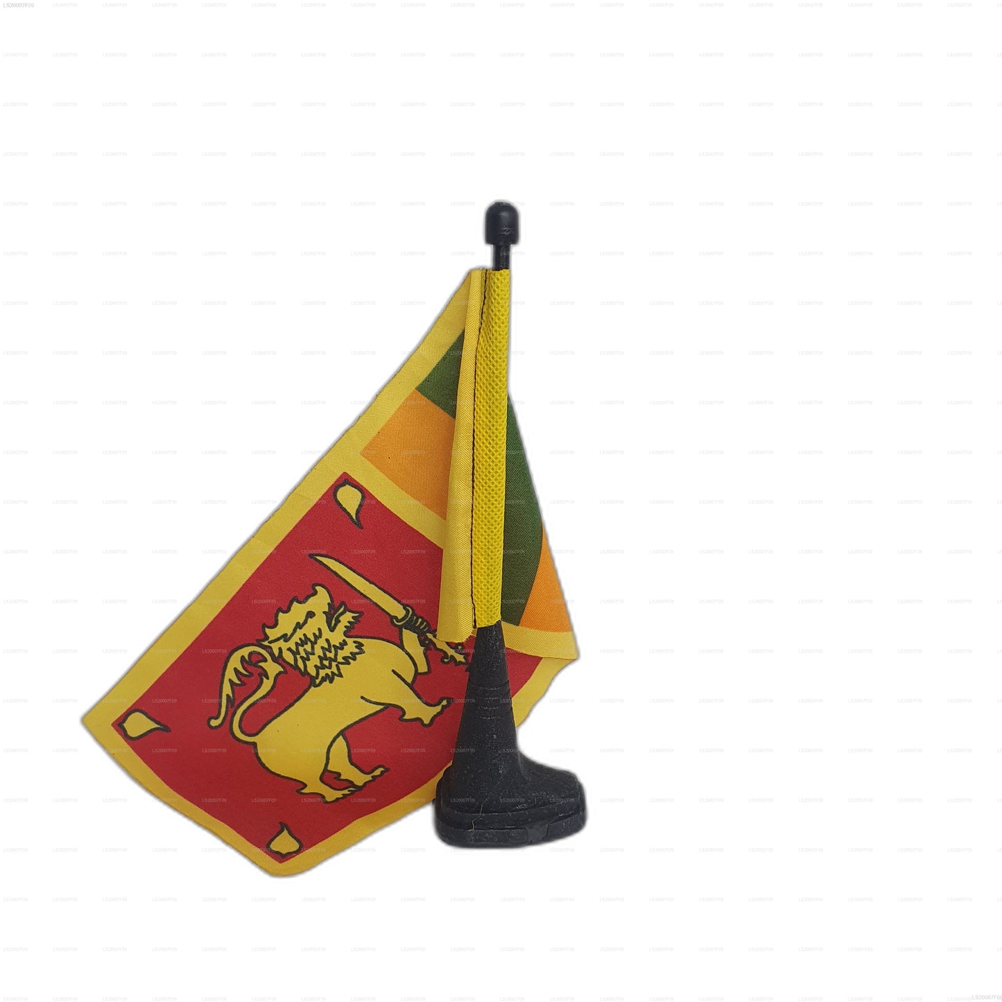 Drapeau national avec pied magnétique
