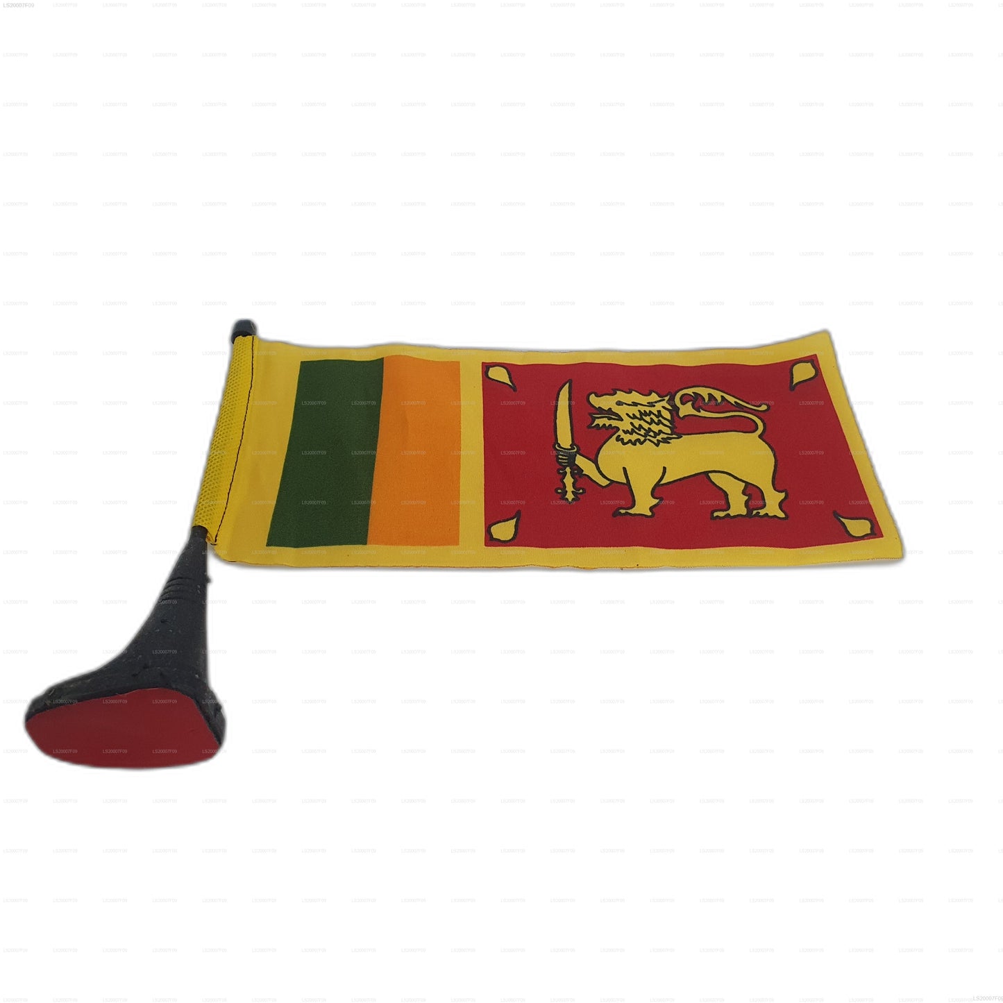 Drapeau national avec pied magnétique