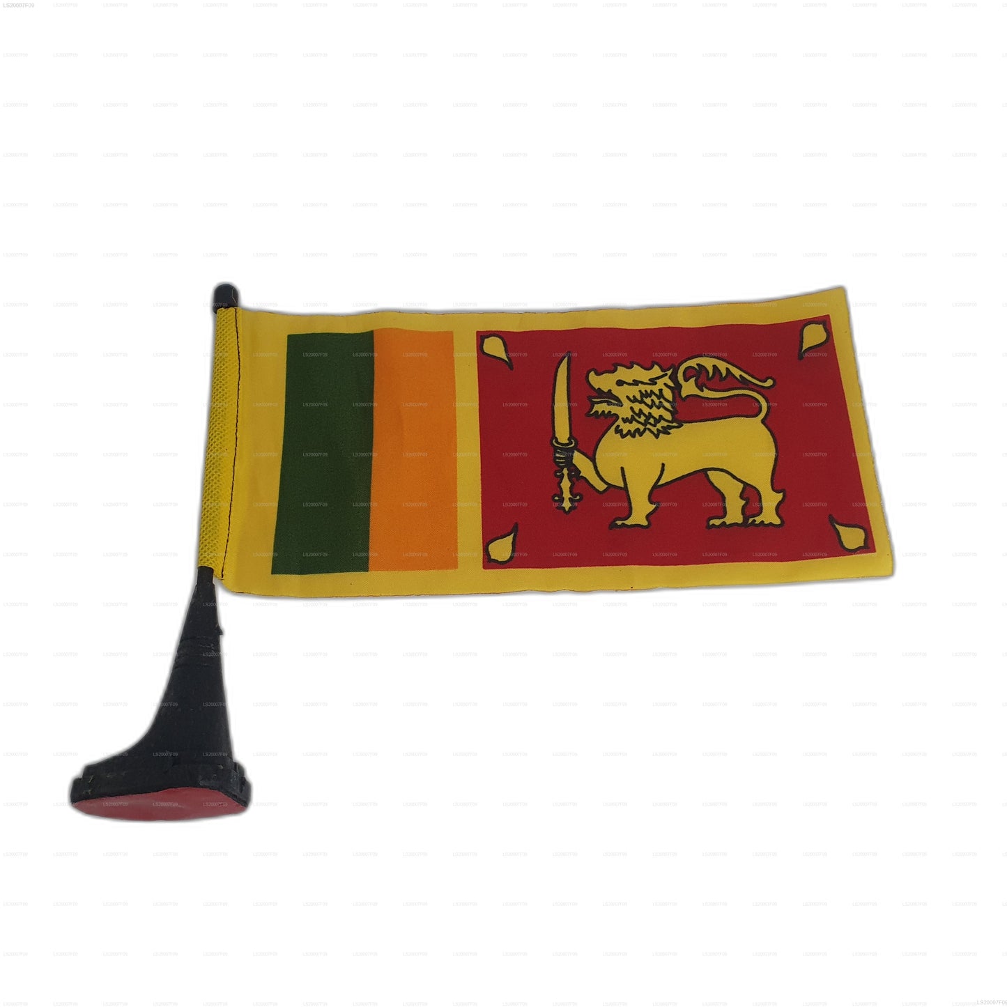 Drapeau national avec pied magnétique