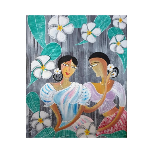 Lakpura® Fleurs parmi les fleurs œuvre murale