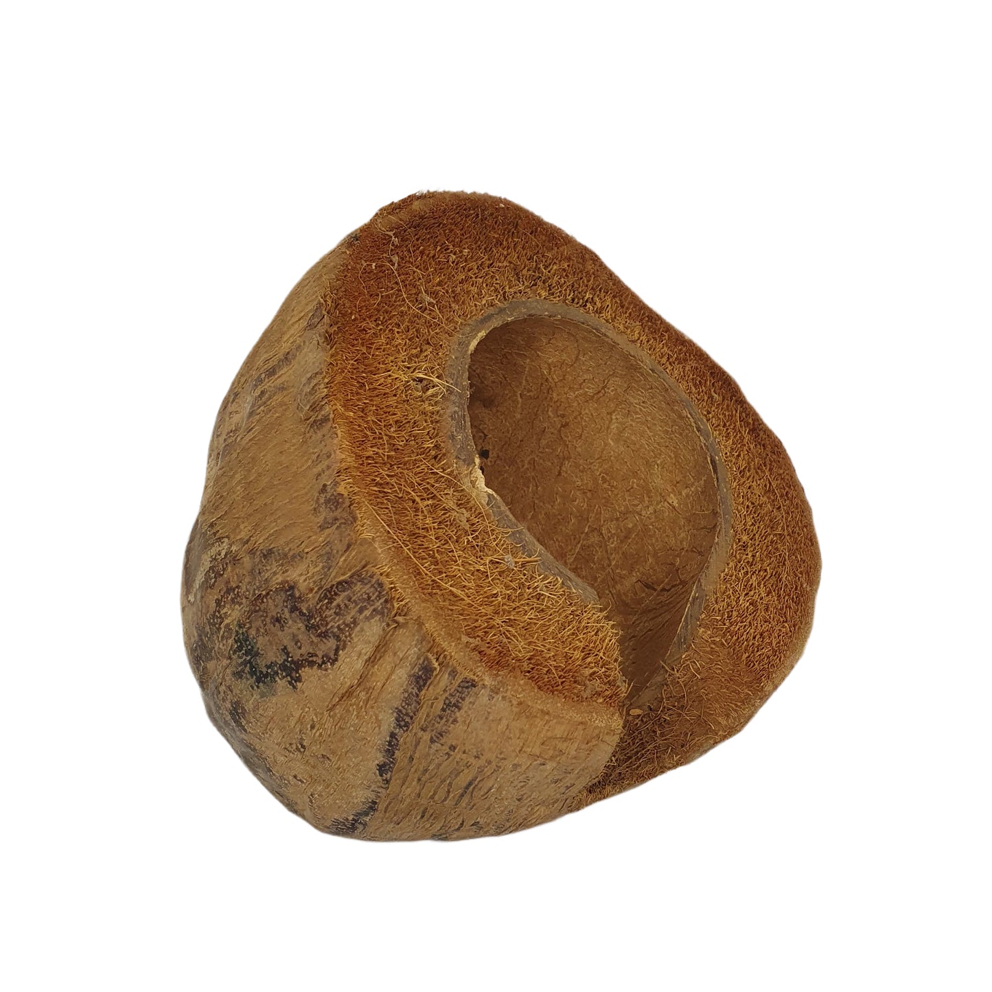 Cachette Bivenro Natural 3/4 en cacao avec motif de cosses (taille libre)