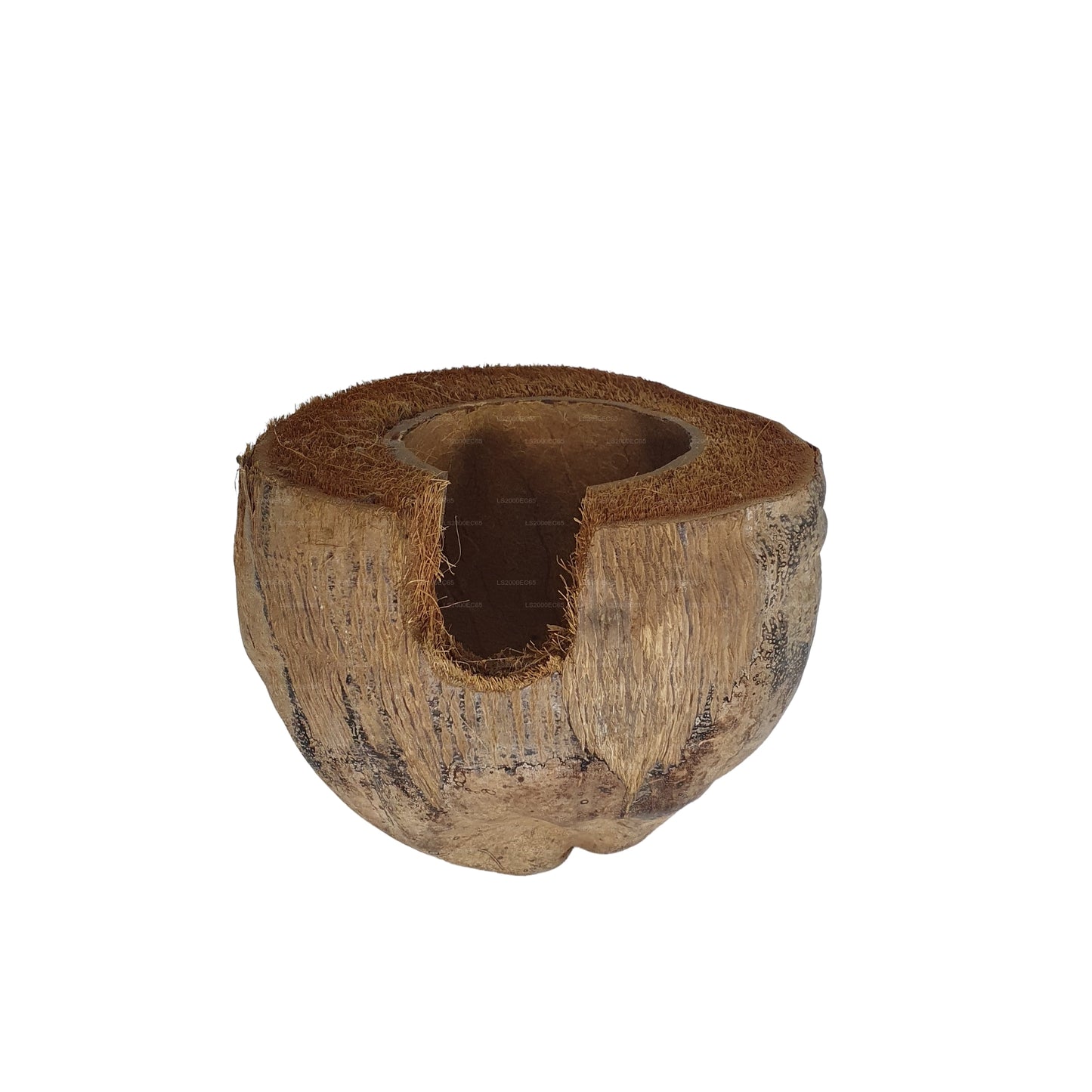 Cachette Bivenro Natural 3/4 en cacao avec motif de cosses (taille libre)