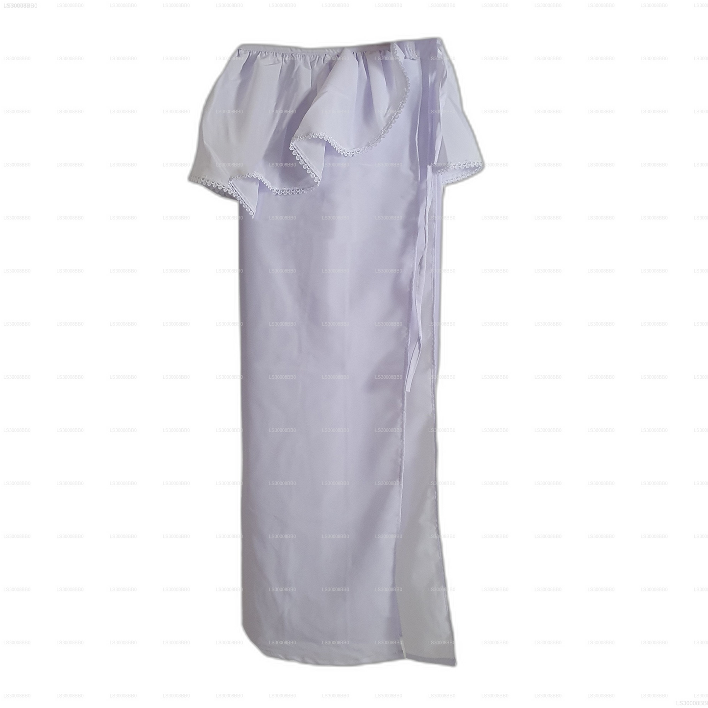 Lakpura® Kids Lamasaree blanche (demi-sari)
