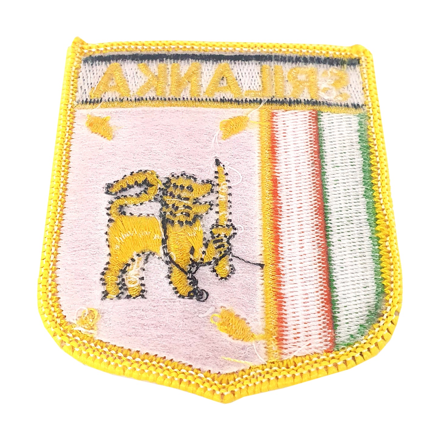 Lakpura Sri Lanka National Flag Fabric Badge