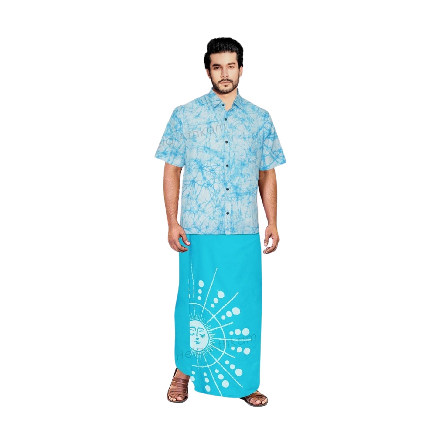 Chemise et Sarong Batik Lakpura® (Design AB222)