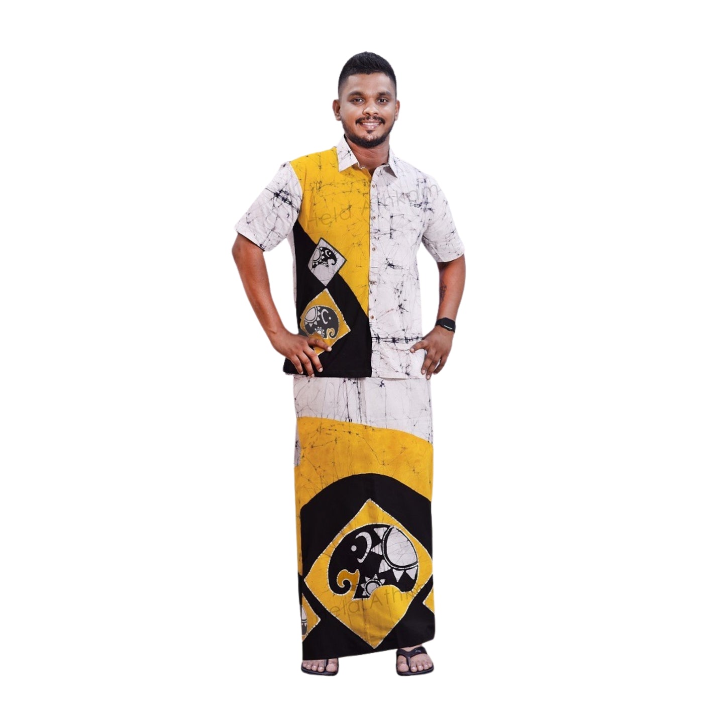 Chemise et Sarong Batik Lakpura® (Design AB222)
