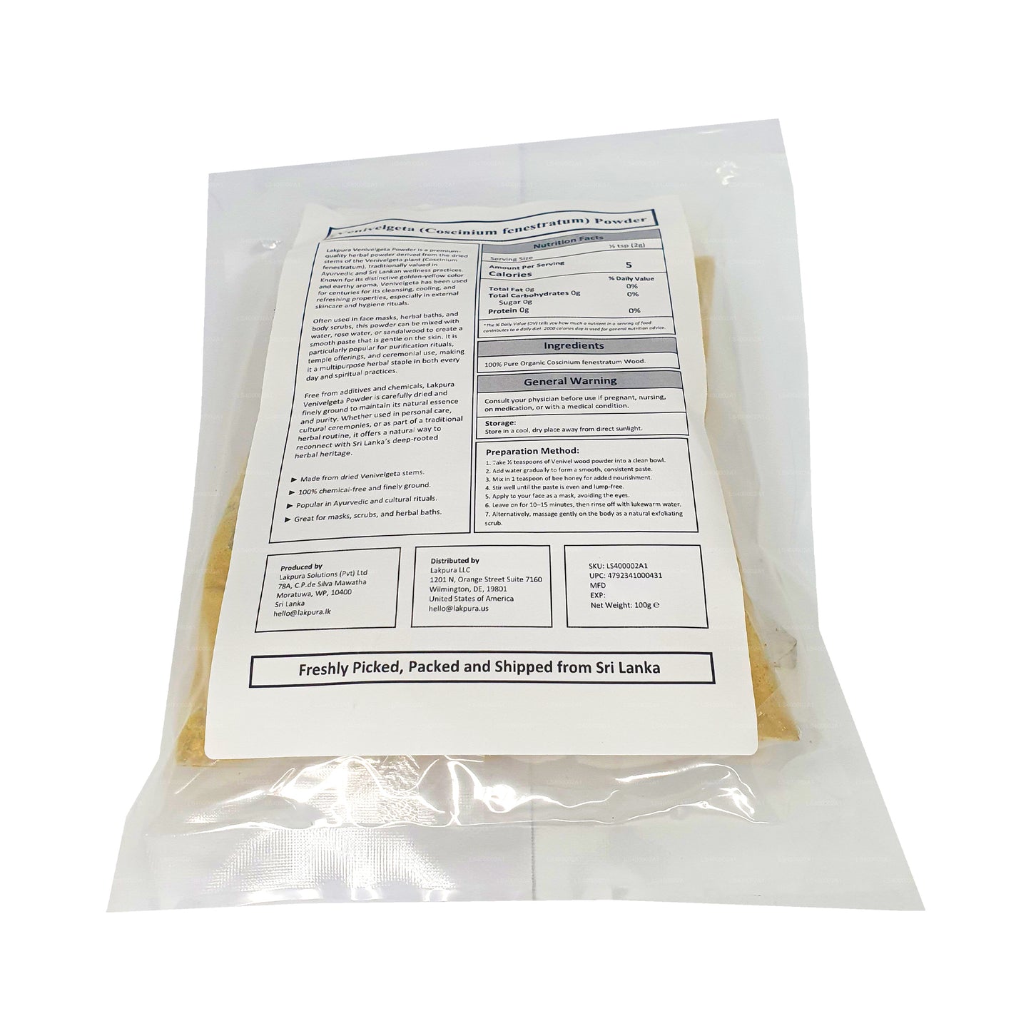 Lakpura Weniwelgeta en poudre