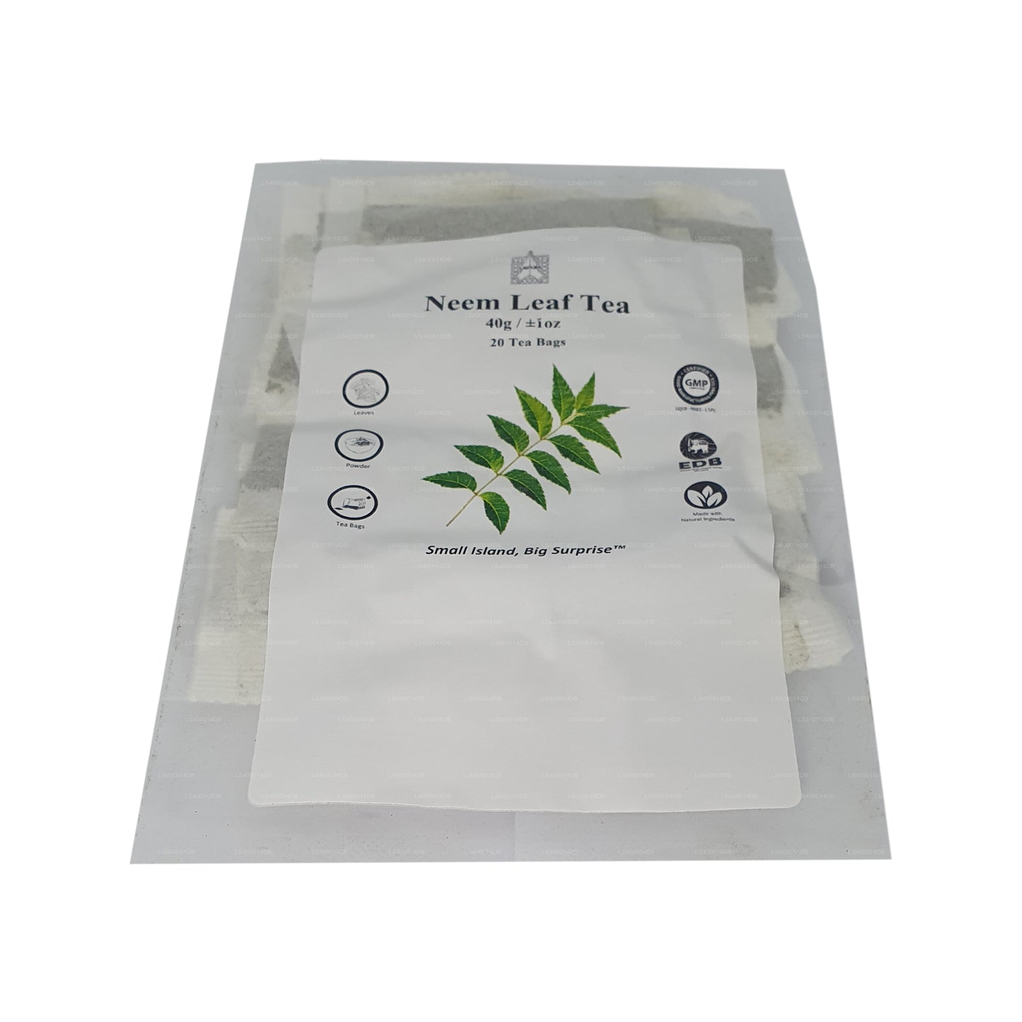 Thé aux feuilles de neem Lakpura (40 g) 20 sachets de thé