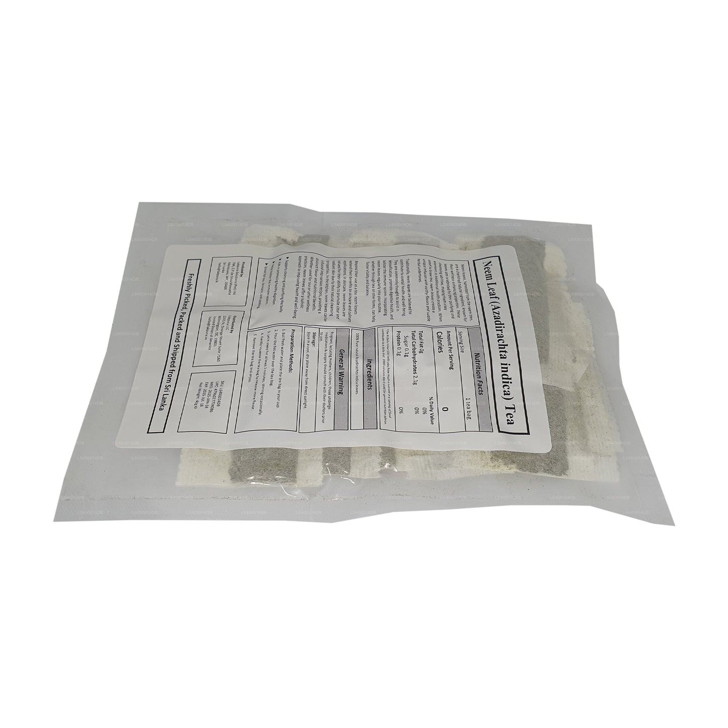 Thé aux feuilles de neem Lakpura (40 g) 20 sachets de thé