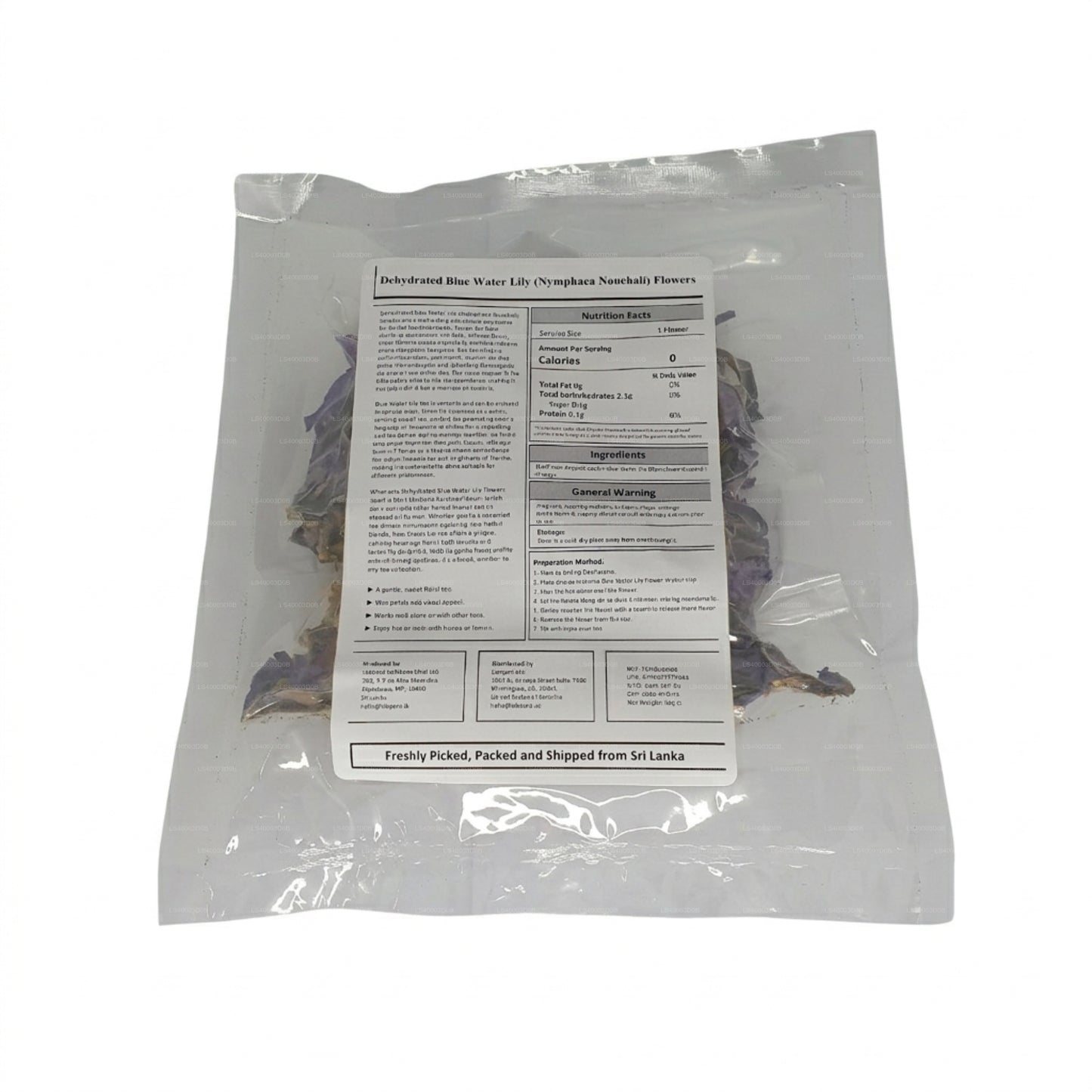 Lakpura® Fleurs de nénuphar bleu déshydratées