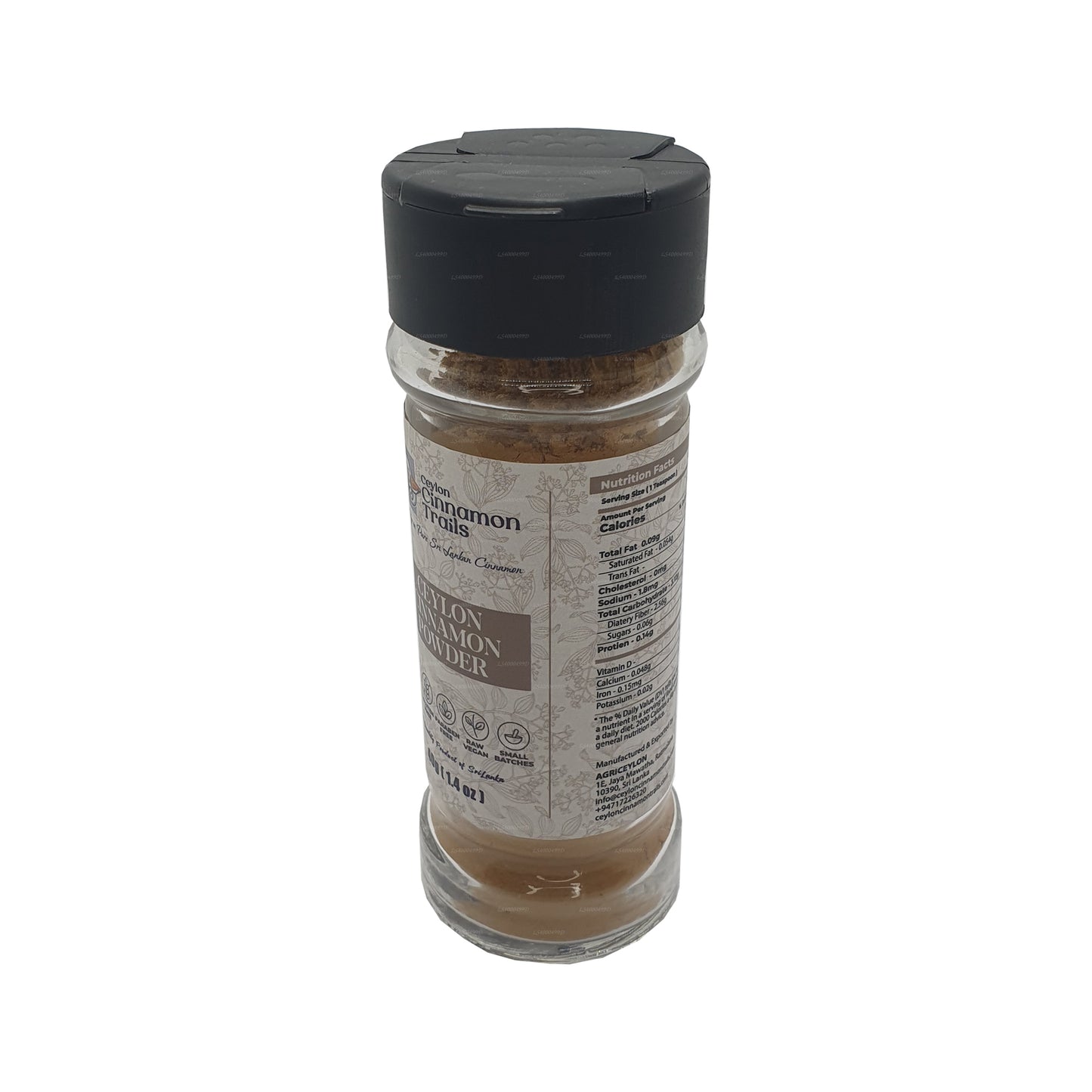 Cannelle Ceylon Cinnamon Trails en poudre (40g)