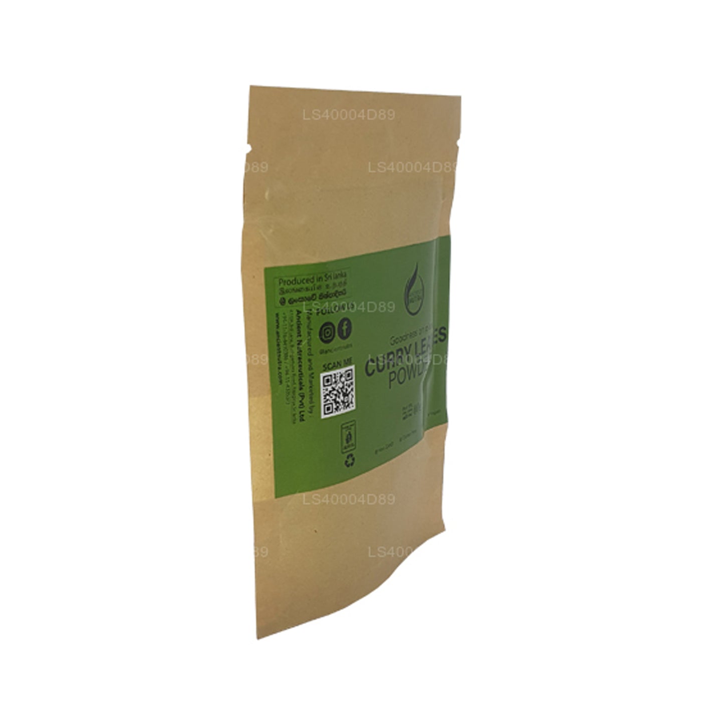 Feuilles de curry Ancient Nutraceuticals en poudre (40 g)
